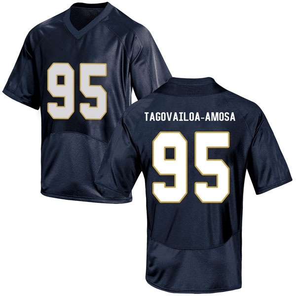 Myron Tagovailoa-Amosa Notre Dame Fighting Irish NCAA Men's #95 Navy Blue Game College Stitched Football Jersey ARP0855EV